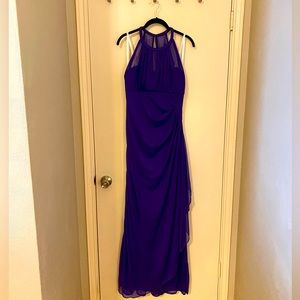 Purple chiffon dress